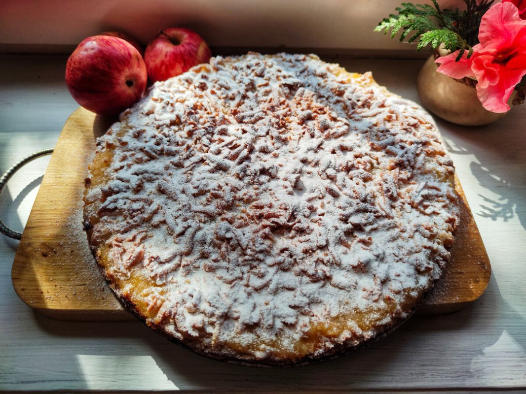 Сезонный яблочный пирог