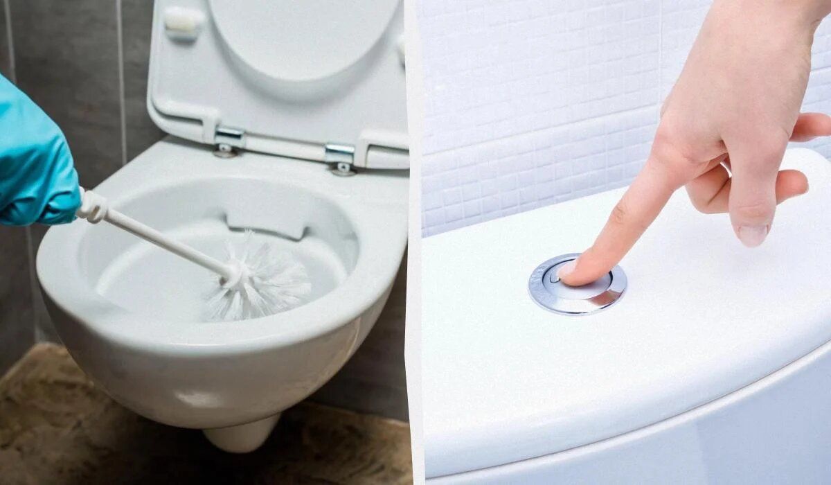 Как правильно смывать унитаз: открытая или закрытая крышка?