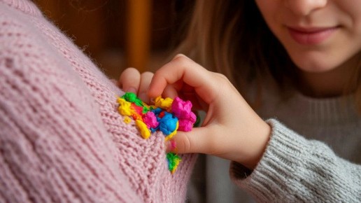 Как убрать пластилин с одежды: спокойный способ спасения любимой кофточки