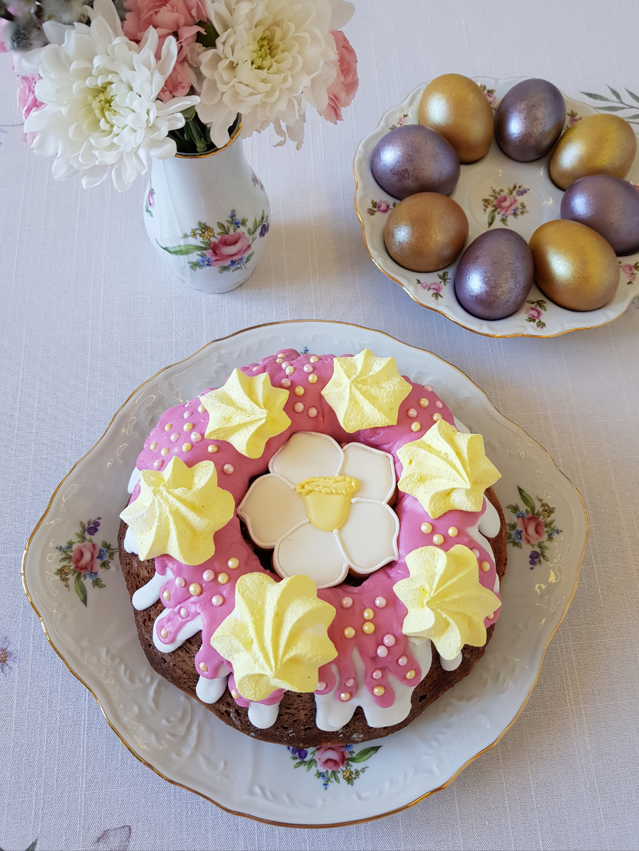 Творожный кулич без дрожжей