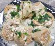 Капустные рулетики с фаршем в нежном соусе