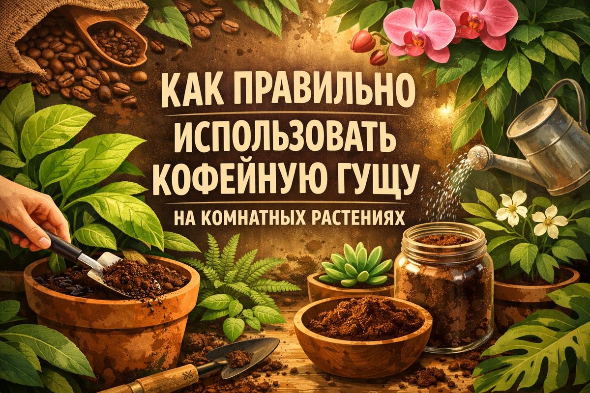 Как кофейная гуща может преобразить ваши комнатные растения