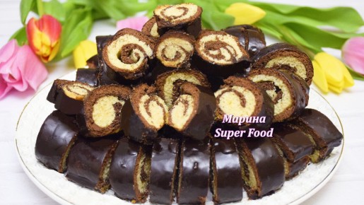 Нежные шоколадные рулетики: легкое лакомство для любого случая