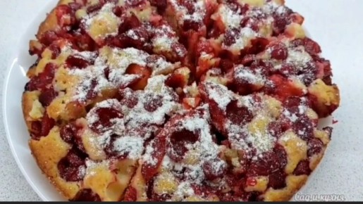 Нежный вишнёвый пирог, который покорит вас с первого кусочка