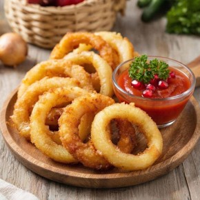 Как приготовить хрустящие луковые кольца в пивном кляре за 15 минут