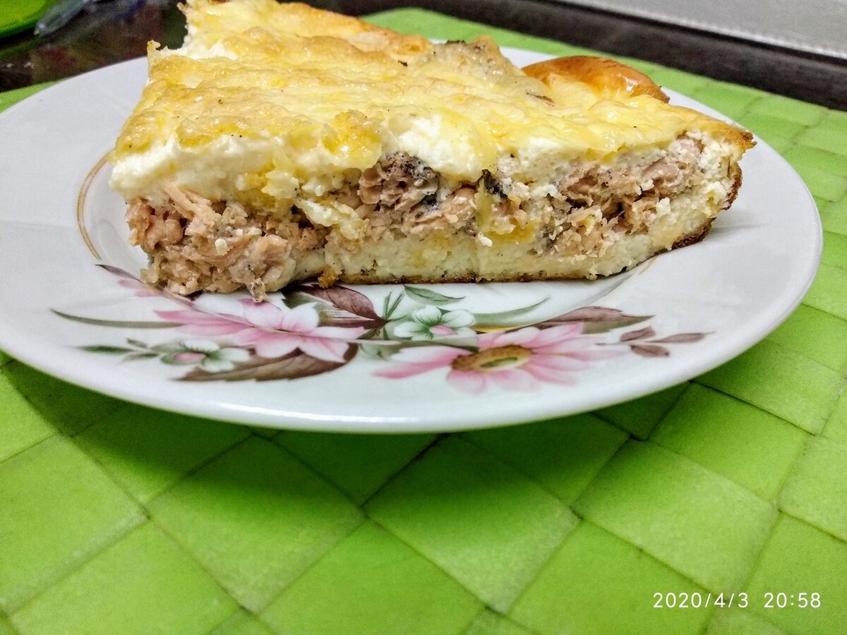 Приготовьте невероятный кето пирог с рыбой