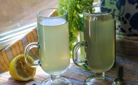 Освежающий лимонад из зеленого чая с мятой для жарких дней