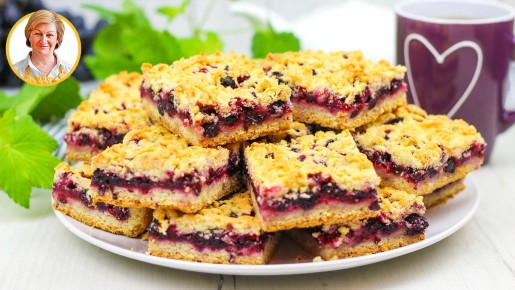 Пиршество вкуса: песочный пирог с черной смородиной