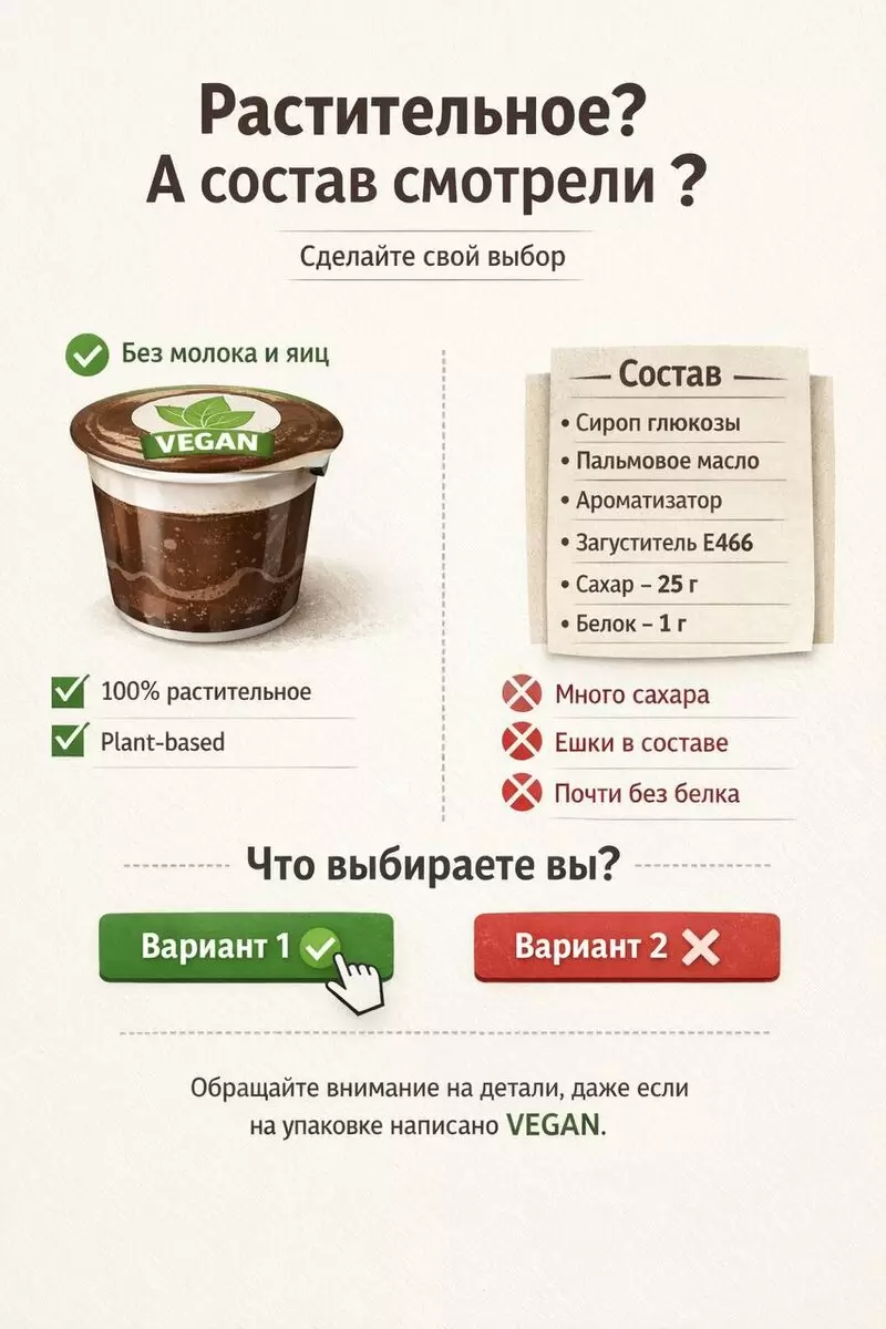 Растительные продукты: не всегда залог здоровья