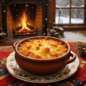 Ароматная свинина в горшочках с сырной корочкой