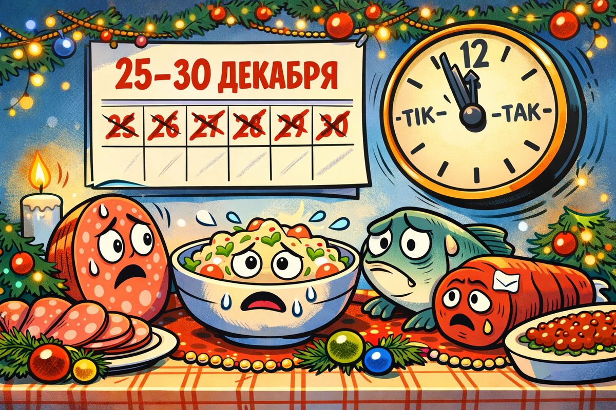 Что не стоит покупать к новогоднему столу заранее: опасные продукты