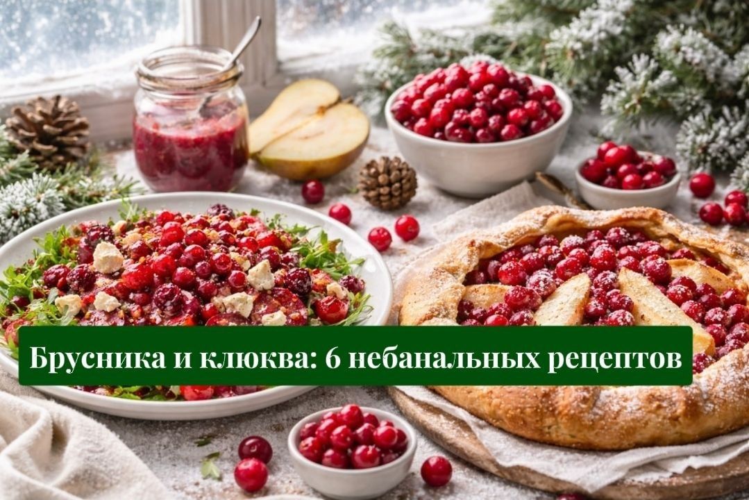 Северная ягодная магия: брусника и клюква — 6 небанальных рецептов для уютных вечеров