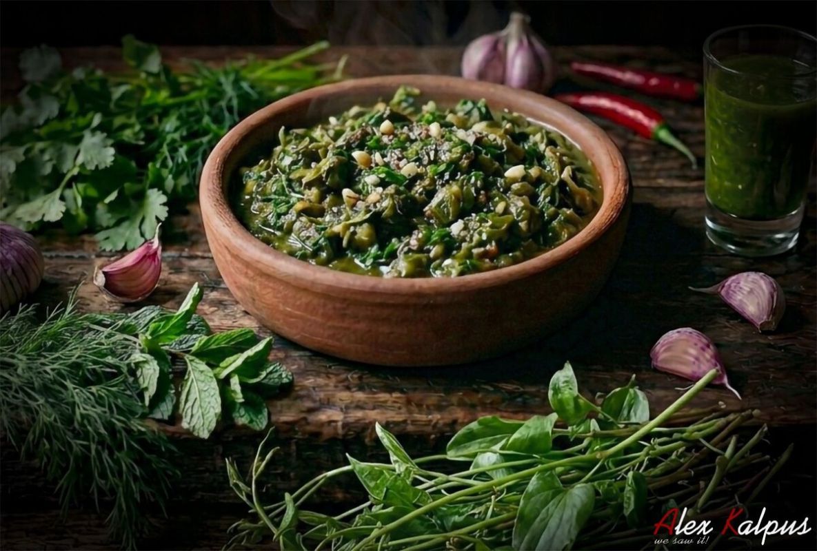 Экала с ткемали: весеннее блюдо грузинской кухни